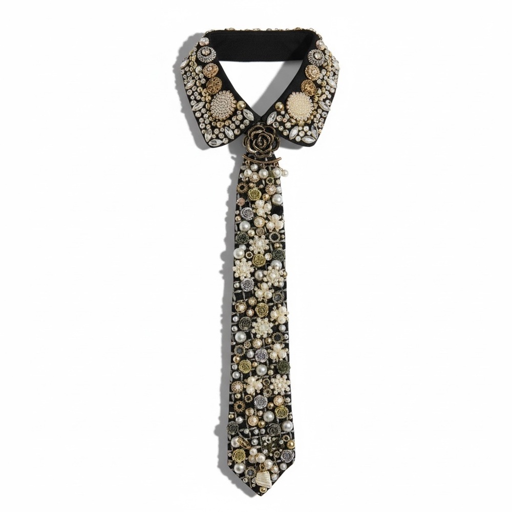 Messy necktie & collar set!